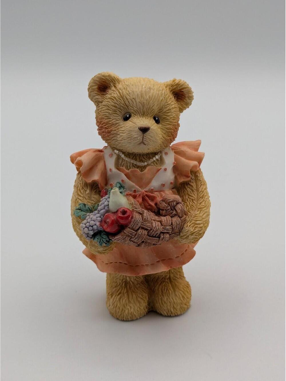 Cherished Teddies Barbara #141305 Giving Thanks for Our Family 1996 Thanksgiving